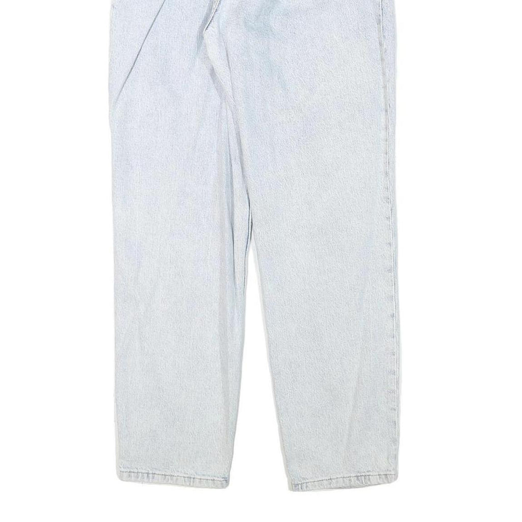 MANGO Womens Jeans Blue Relaxed Straight Denim Light W24 L27 Casual Classic