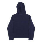 FILA Womens Navy Blue Logo Hoodie Hooded Sweatshirt S Polyester Blend Casual