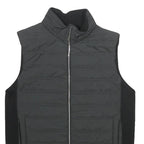 REISS Womens Black Wool Blend Jacket S Zip Plain Elegant Lightweight