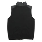 REISS Womens Black Wool Blend Jacket S Zip Plain Elegant Lightweight