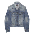 LEE Boys Blue Denim Jacket 10Y Cotton Classic Button Closure Casual Stylish