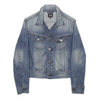 LEE Boys Blue Denim Jacket 10Y Cotton Classic Button Closure Casual Stylish