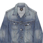 LEE Boys Blue Denim Jacket 10Y Cotton Classic Button Closure Casual Stylish