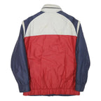 BX SWISS Mens Red & Blue Polyester Blend Casual Jacket L Zip Pockets