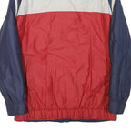 BX SWISS Mens Red & Blue Polyester Blend Casual Jacket L Zip Pockets