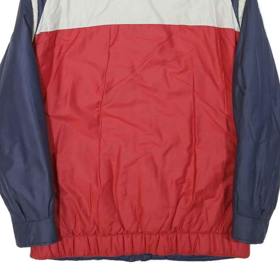 BX SWISS Mens Red & Blue Polyester Blend Casual Jacket L Zip Pockets