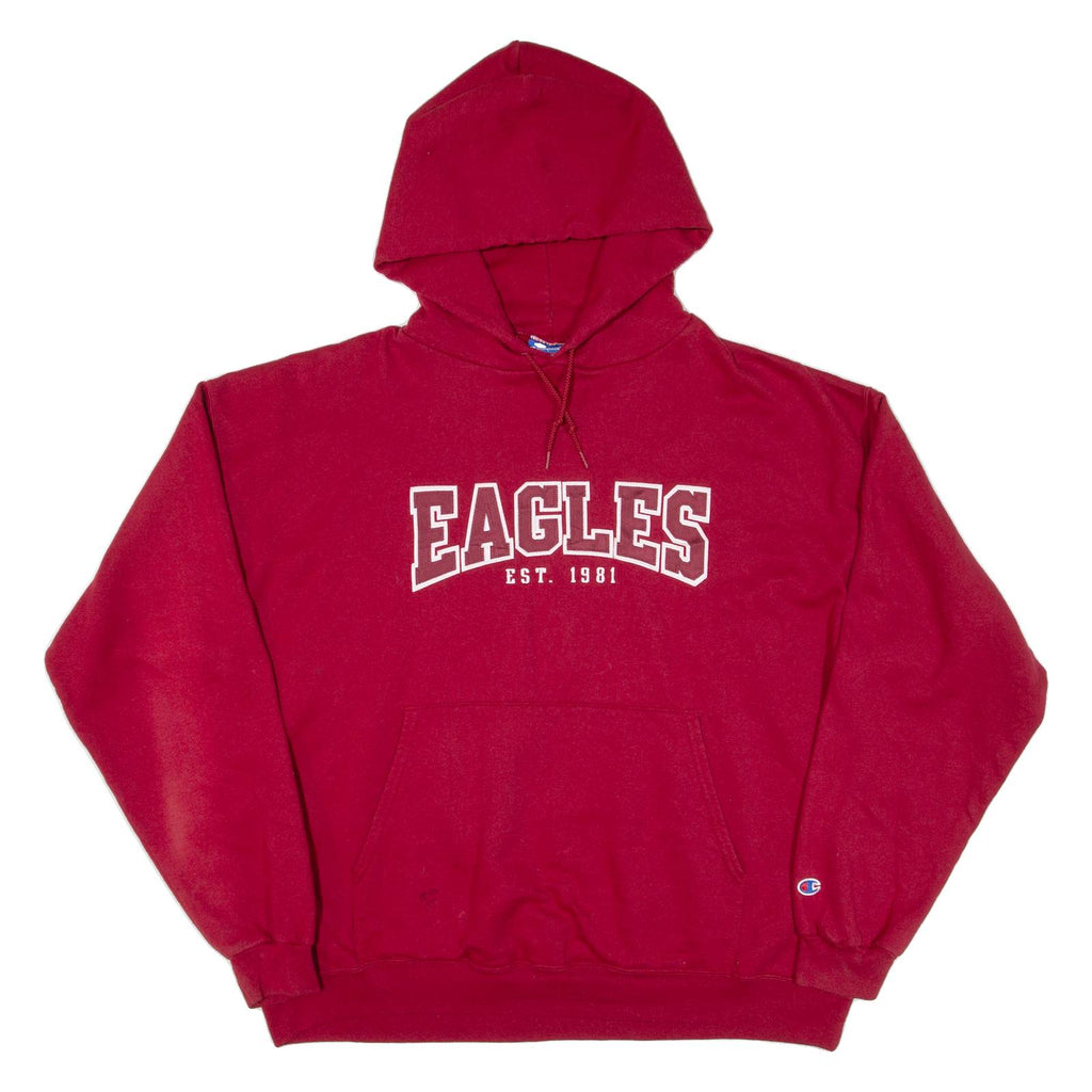 CHAMPION Eagles Mens Red Hoodie USA 2XL