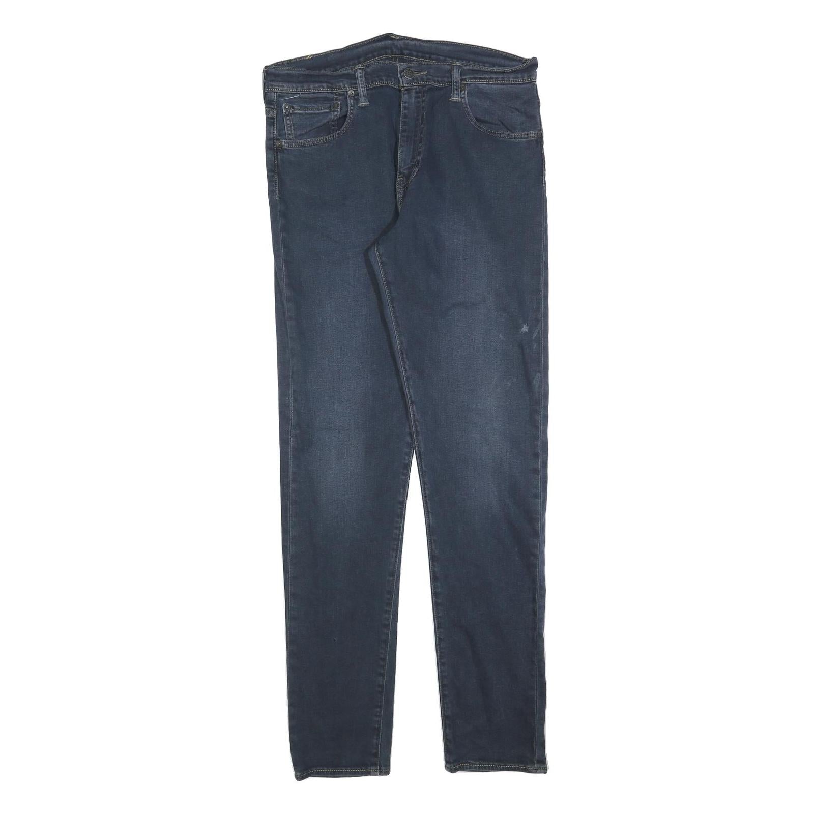 LEVI'S 520 Mens Jeans Blue Slim Skinny Denim Medium Wash W33 L34 Zip