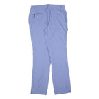 COLUMBIA Womens Regular Blue Zip Polyester Blend Cargo Pocket Trousers W30 L32