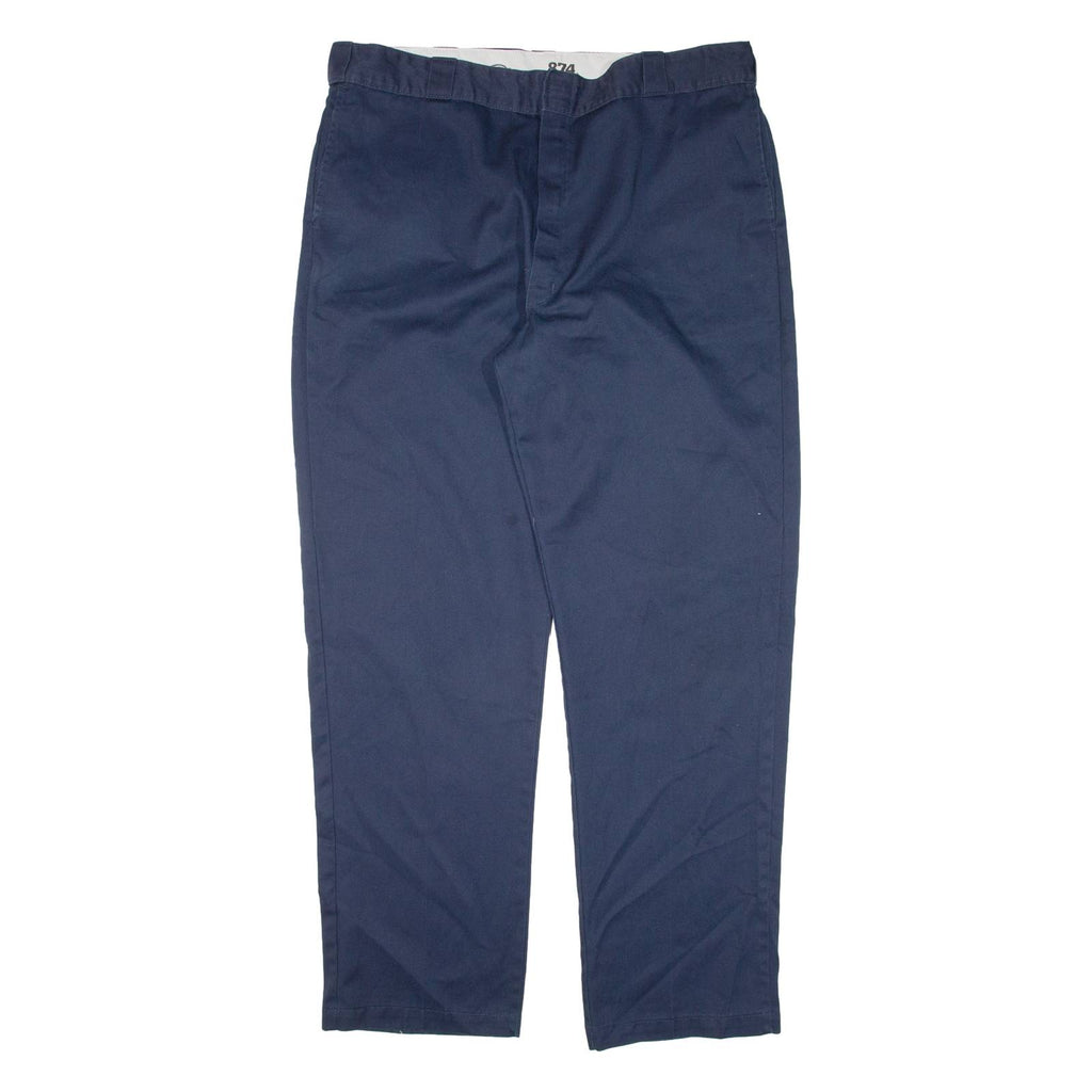 DICKIES 874 Workwear Mens Trousers Blue Regular Straight W40 L32