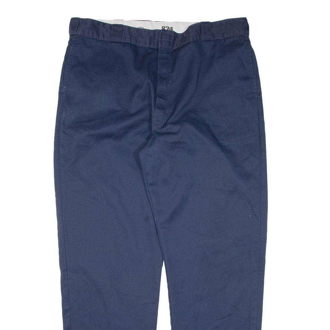 DICKIES 874 Workwear Mens Trousers Blue Regular Straight W40 L32