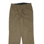 IN LINE COLLECTION Womens Regular Beige Cargo Trousers W31 L31 Polyester Blend