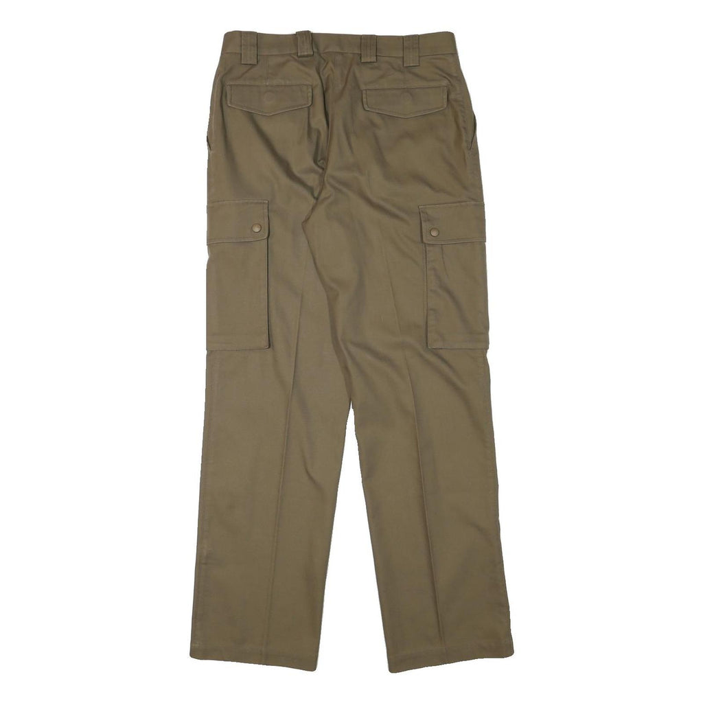 IN LINE COLLECTION Womens Regular Beige Cargo Trousers W31 L31 Polyester Blend