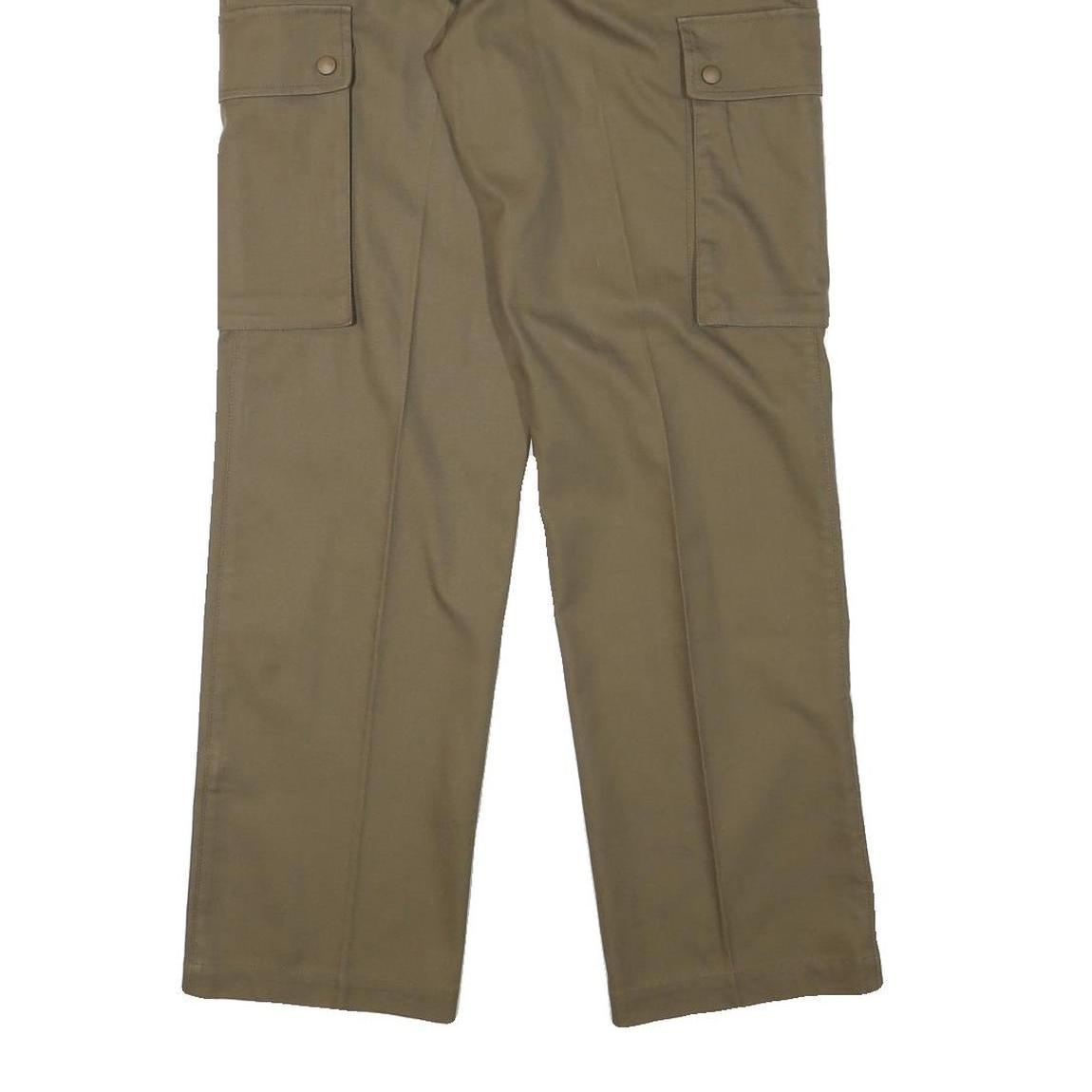 IN LINE COLLECTION Womens Regular Beige Cargo Trousers W31 L31 Polyester Blend