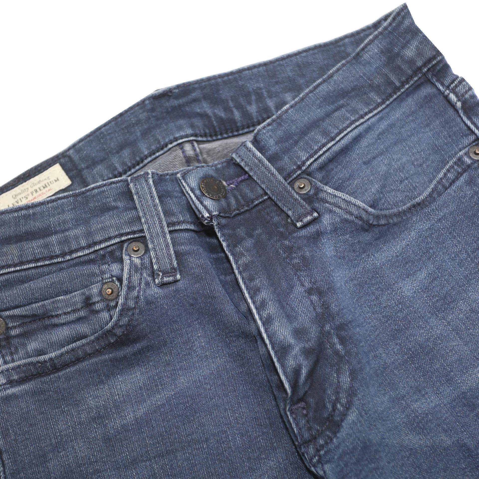 LEVI'S 511 BIG E Mens Slim Blue Denim Jeans W28 L32 Classic Zip Cotton Blend
