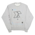 CHAMPION Mens Grey Crew Neck M REVXP Graphic Sweatshirt Cotton Blend Pullover