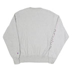 CHAMPION Mens Grey Crew Neck M REVXP Graphic Sweatshirt Cotton Blend Pullover