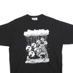 NOE'S ARK Mens Black Graphic T-Shirt M Short Sleeve Crew Neck Unique Print