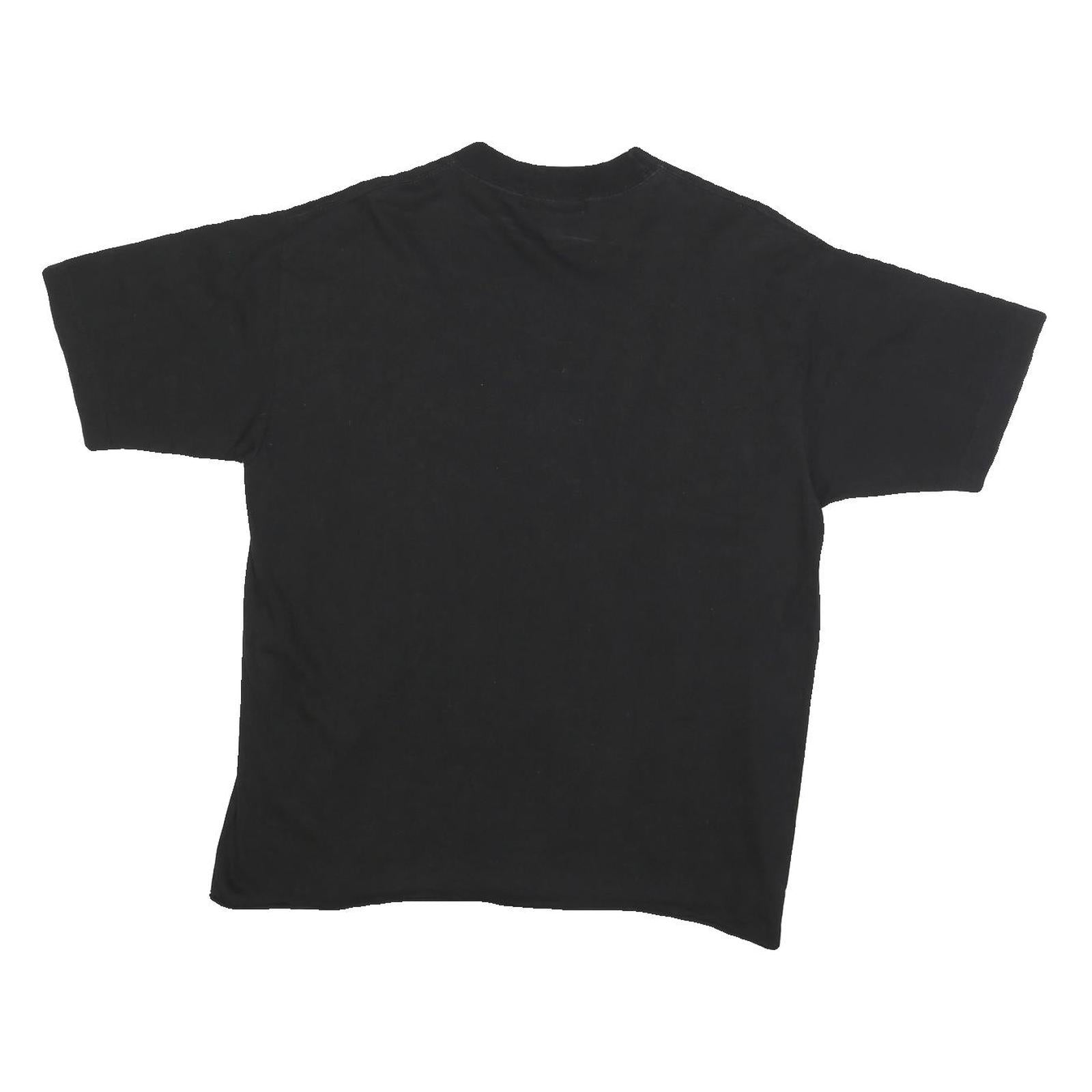 NOE'S ARK Mens Black Graphic T-Shirt M Short Sleeve Crew Neck Unique Print