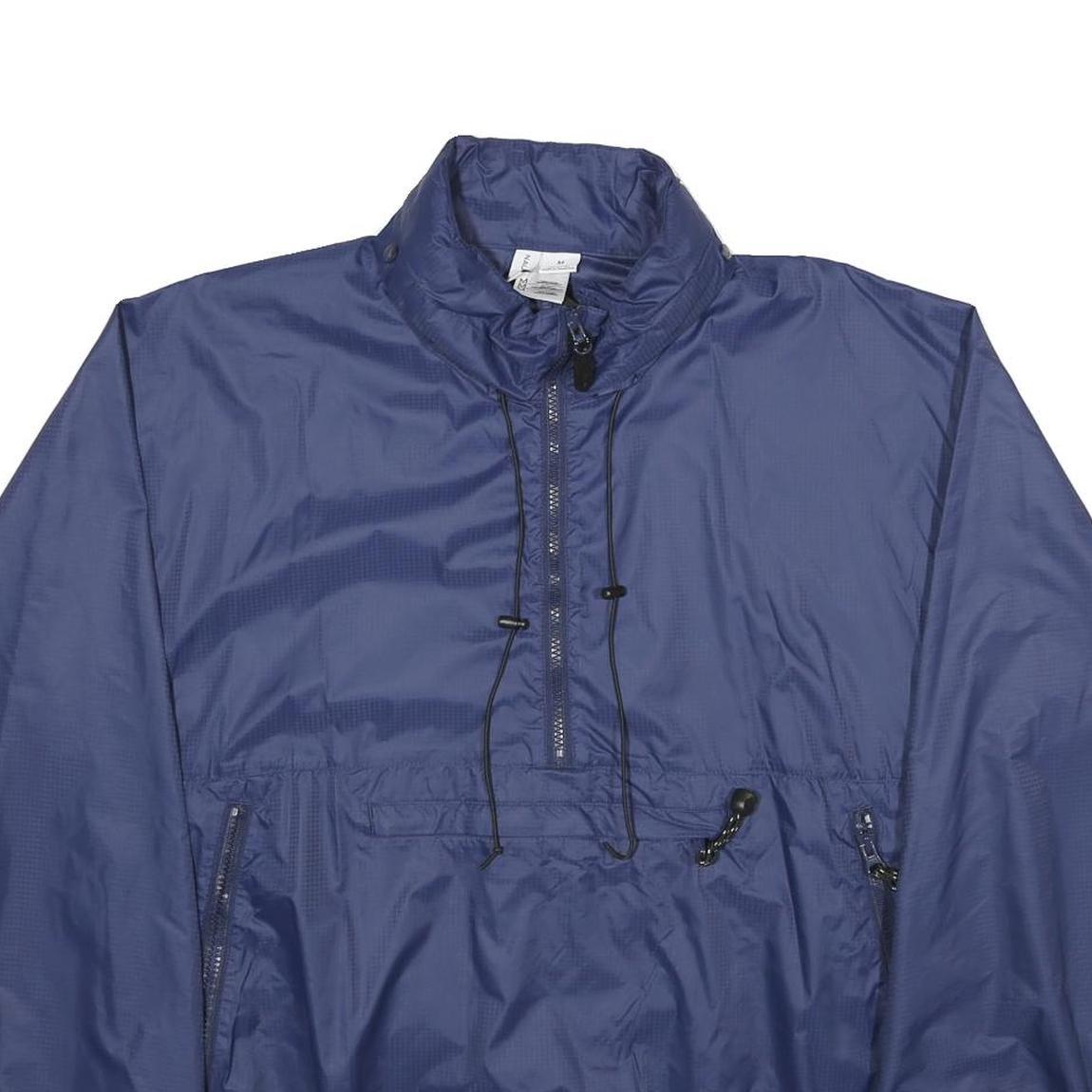 NAUTICA Mens Blue Nylon Pullover M Jacket Plain Lightweight Outdoor