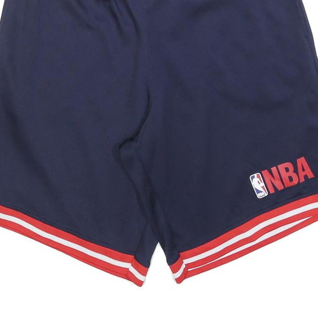 NBA Mens Shorts Navy Blue Red White Basketball S W28 Elastic Waistband Sport