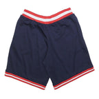 NBA Mens Shorts Navy Blue Red White Basketball S W28 Elastic Waistband Sport