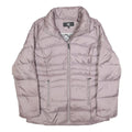 CALVIN KLEIN Womens Grey Pink Puffer Jacket S Polyester Zip Lightweight Warm