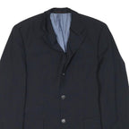 PIERRE CARDIN Mens Black Wool Blend Button Jacket M Tailored Plain Classic