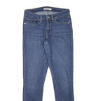 LEVI'S Womens Blue Slim Skinny Denim W27 L29 Zip Cotton Blend Jeans Fashion