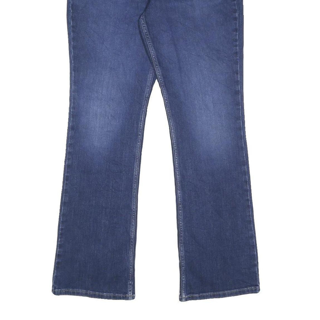 LEE Womens Regular Blue Denim Medium Jeans W32 L31 Classic Zip Pocket