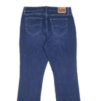 LEE Womens Regular Blue Denim Medium Jeans W32 L31 Classic Zip Pocket