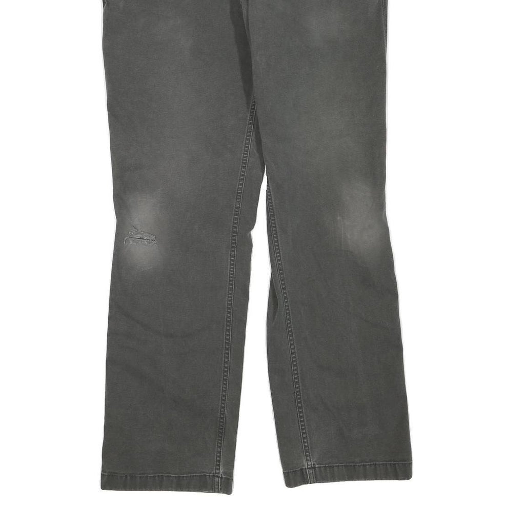 CARHARTT Mens Jeans Grey Regular Straight Denim Medium W34 L31 Workwear