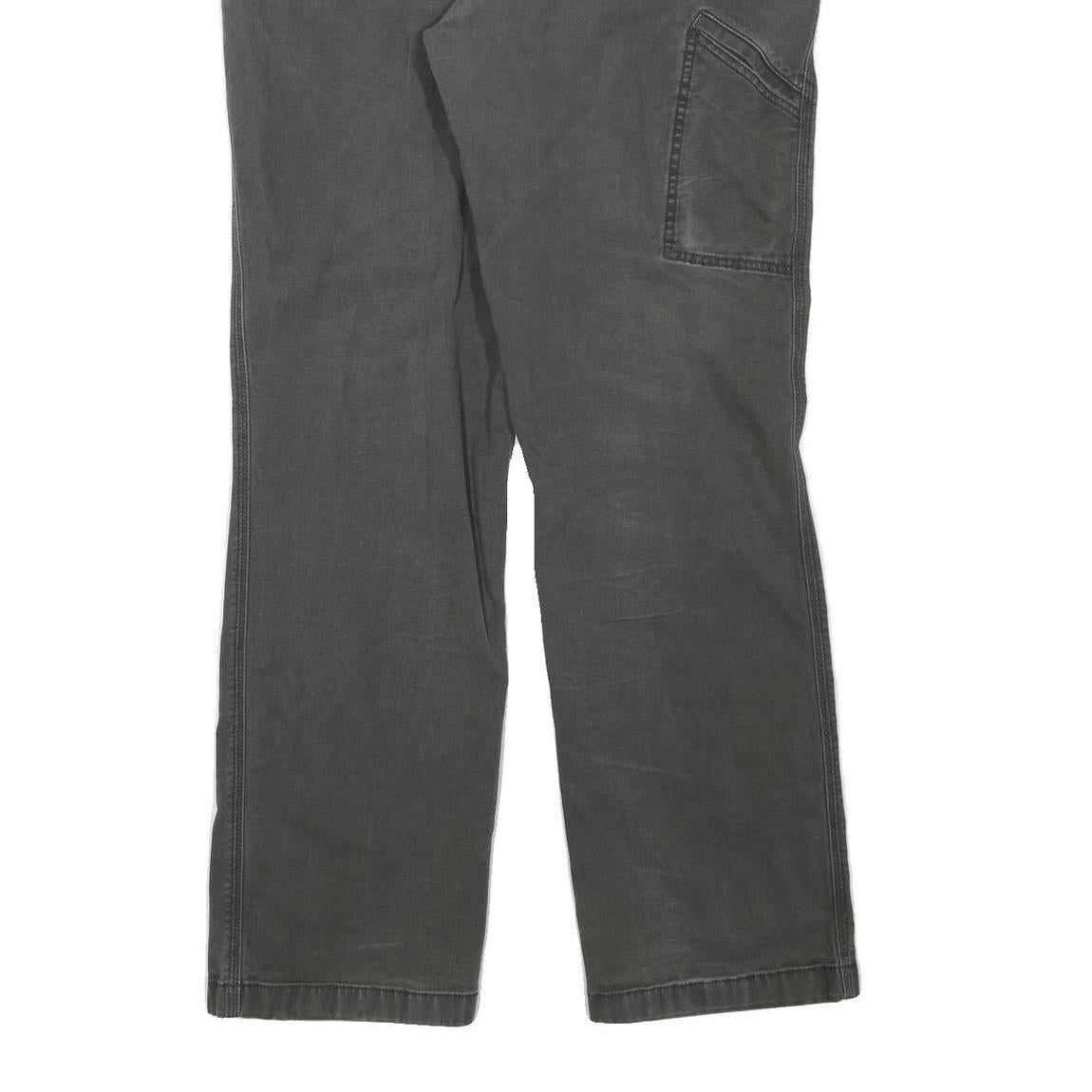 CARHARTT Mens Jeans Grey Regular Straight Denim Medium W34 L31 Workwear