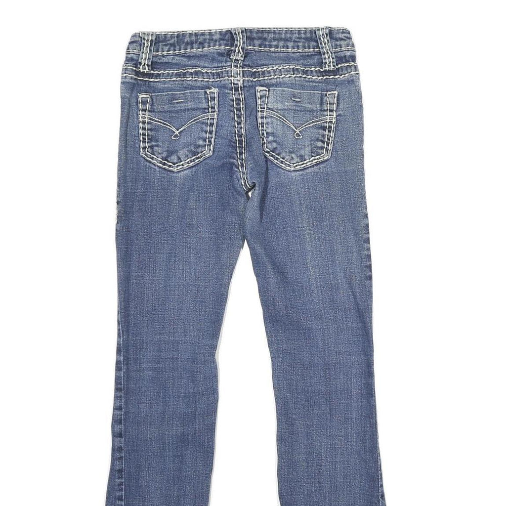 BLUE ASPHALT Womens Jeans Blue Regular Straight Denim Medium W24 L30 Stylish