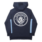 MANCHESTER CITY Boys Navy & White Hooded Cotton Blend Zip Jacket 12-13Y