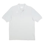 KAPPA Mens White Short Sleeve Plain M Polo Shirt Cotton Casual