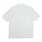KAPPA Mens White Short Sleeve Plain M Polo Shirt Cotton Casual