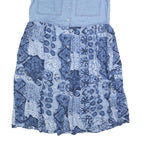 DAY IN DAY OUT Womens Blue Denim Patchwork Sleeveless Day Dress Cotton Blend S