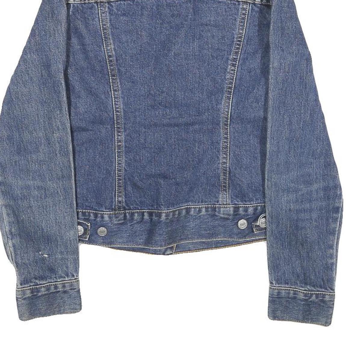 LEVI'S Womens Blue Denim Jacket M Cotton Button Classic Style