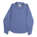 COLUMBIA Womens Blue Shirt M Outdoor Button-Up Lightweight Casual