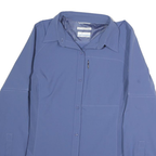 COLUMBIA Womens Blue Shirt M Outdoor Button-Up Lightweight Casual