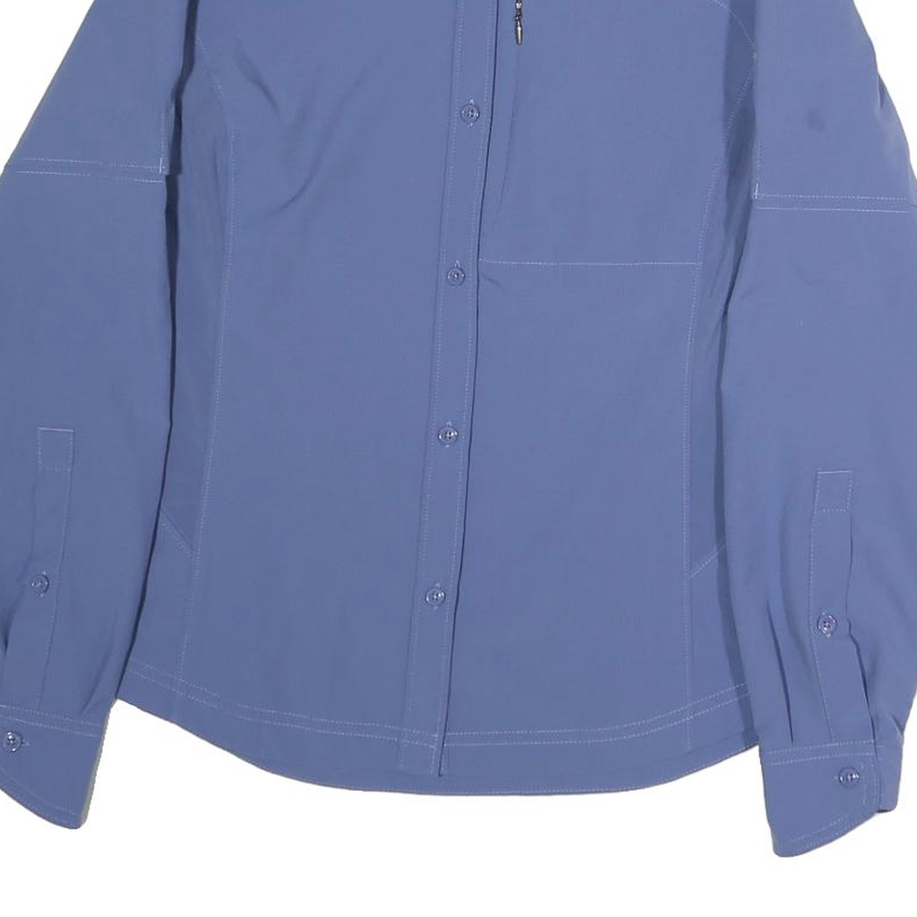 COLUMBIA Womens Blue Shirt M Outdoor Button-Up Lightweight Casual