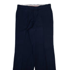 Mens Trousers Blue Regular Bootcut W31 L31