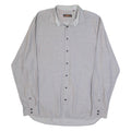 BEN SHERMAN Mens Plain Shirt Grey Long Sleeve XXS