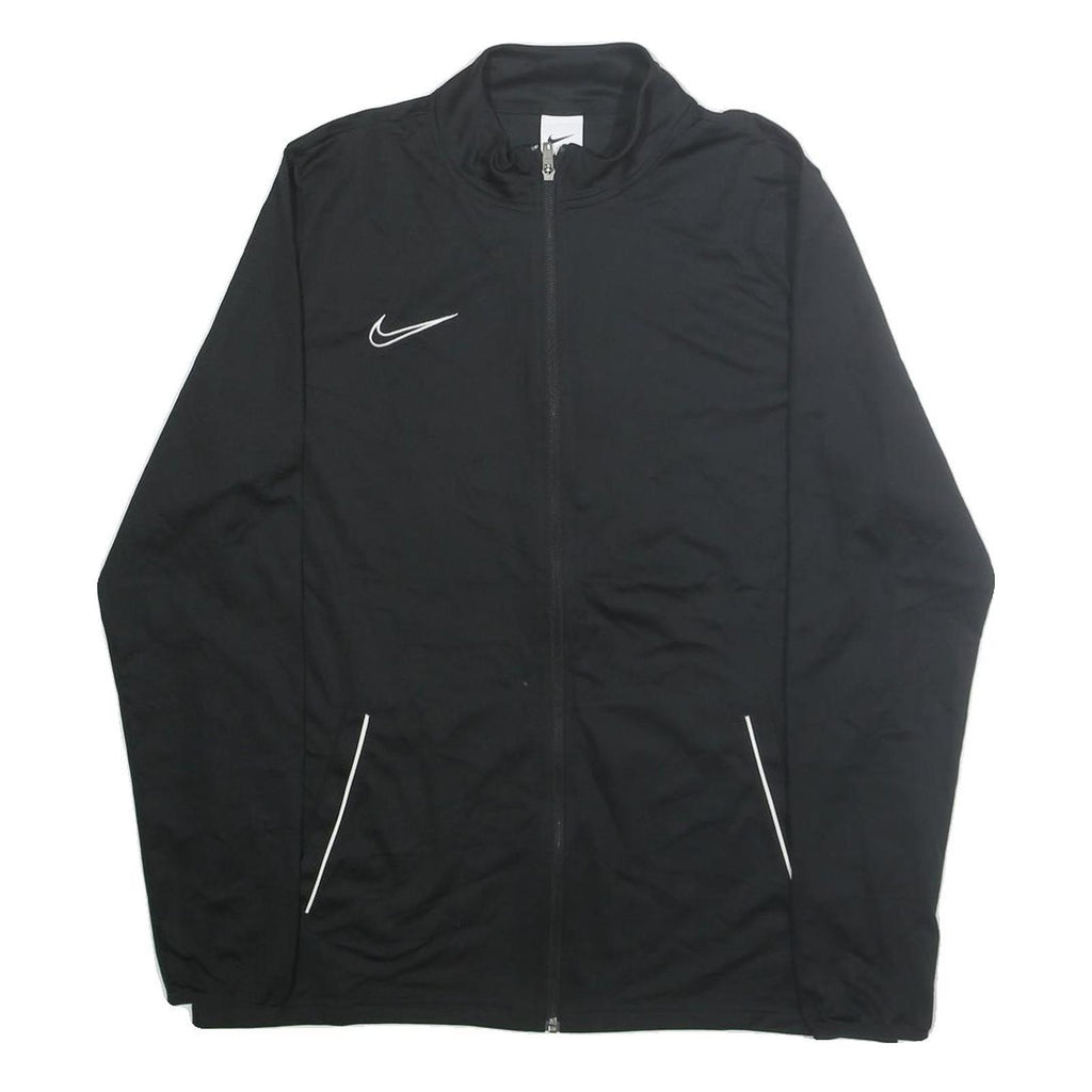 NIKE Mens Black XL Polyester Jacket Zip Sportswear Regular Fit Lightweight