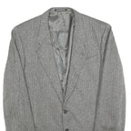 REDI Mens Black & White Classic Jacket M Cashmere Blend Herringbone Pattern