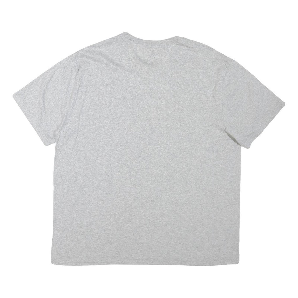 DICKIES Mens Grey Crew Neck L Sleeve Cotton Blend Plain T-Shirt