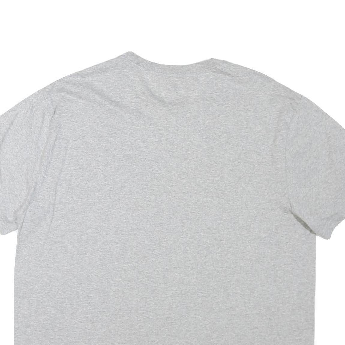 DICKIES Mens Grey Crew Neck L Sleeve Cotton Blend Plain T-Shirt