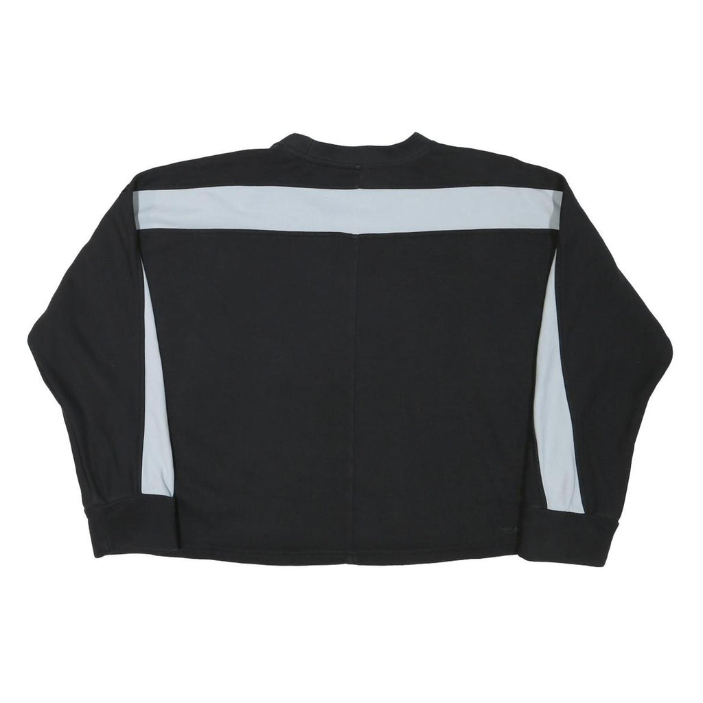 FILA Womens Black & Grey Logo Crew Neck M Sweatshirt Cotton Blend Casual