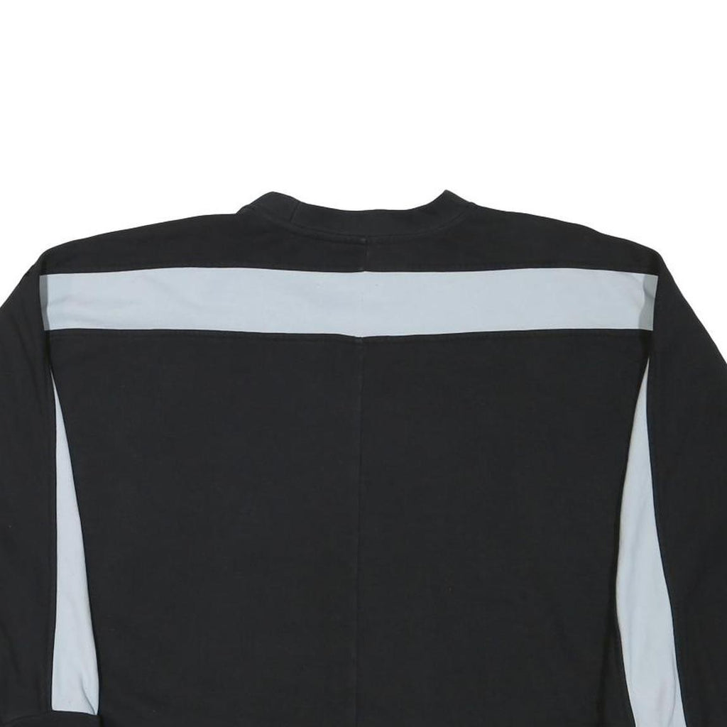 FILA Womens Black & Grey Logo Crew Neck M Sweatshirt Cotton Blend Casual